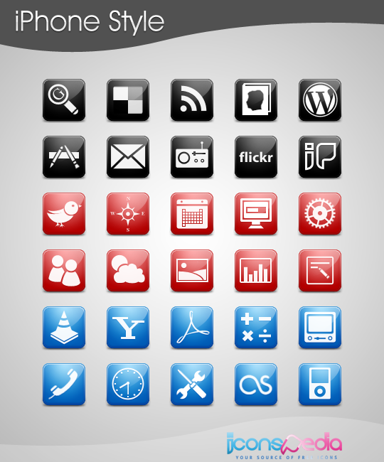 iphone style icones