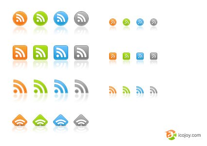 Free web 2.0 RSS icons