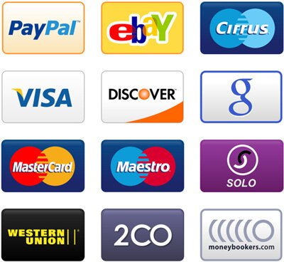 icones cartes de paiement