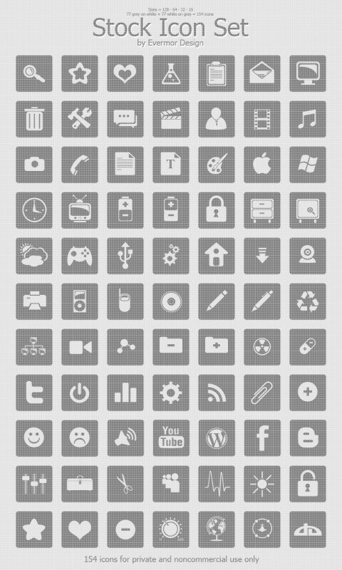 stock icones gratuites
