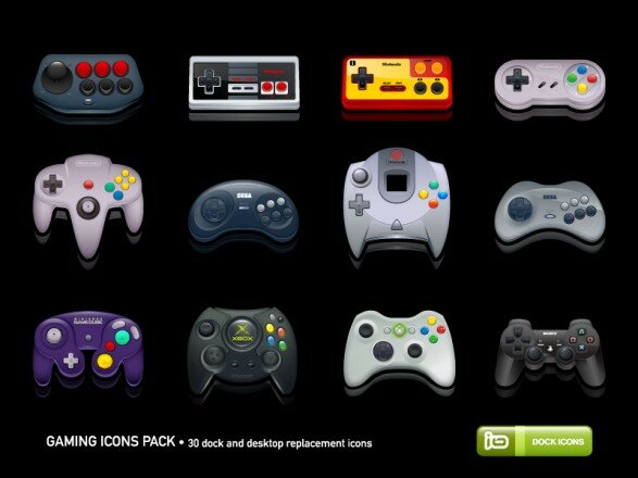 manettes consoles de jeu icones