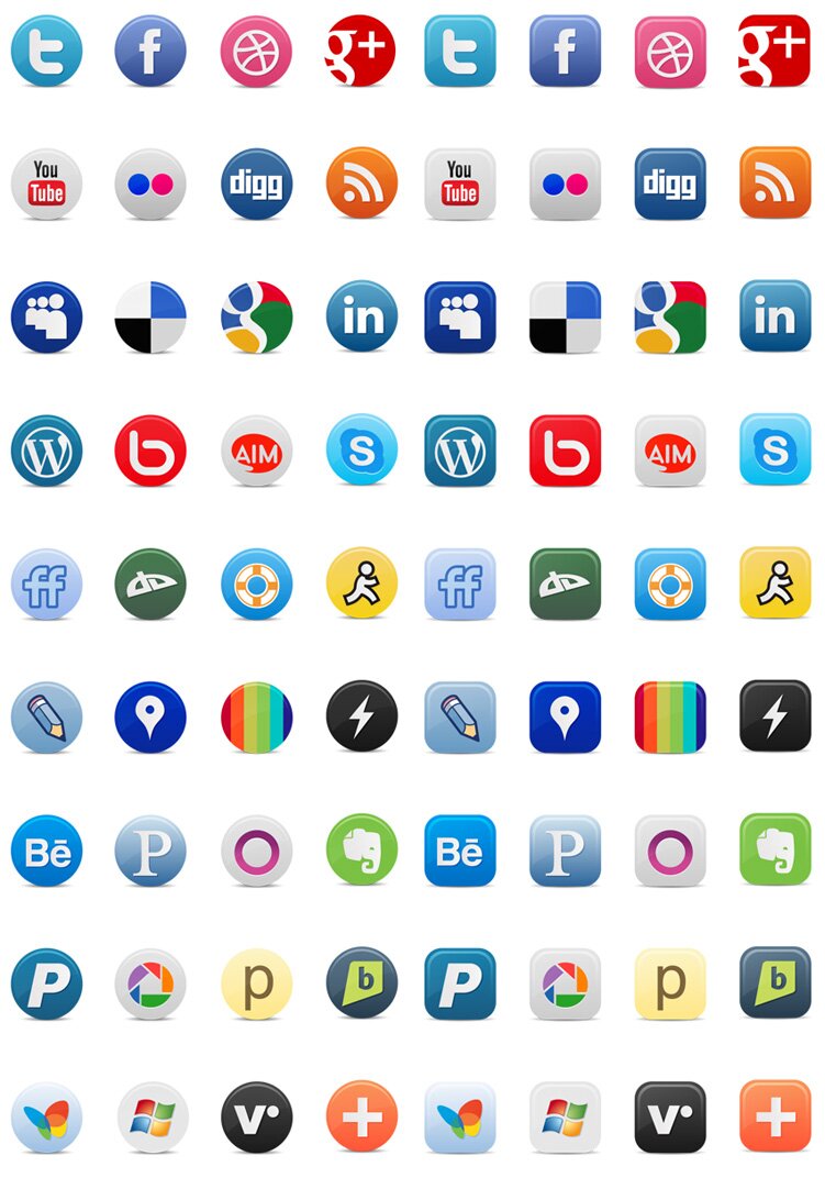 2011 Social Media Icon Pack