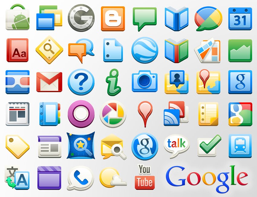 Google Apps icônes