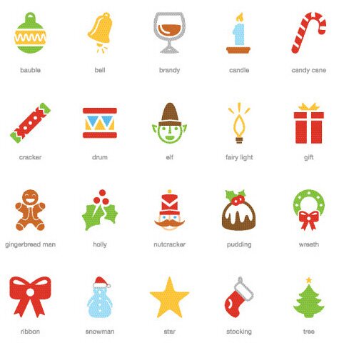 icones fête de noël