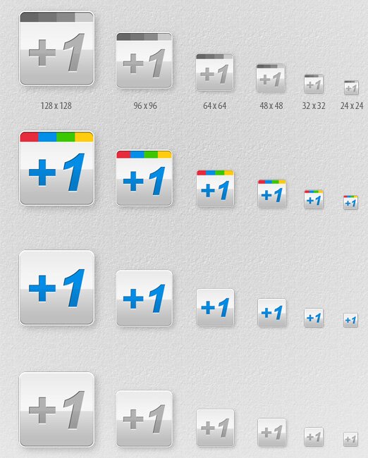 plus one google icone