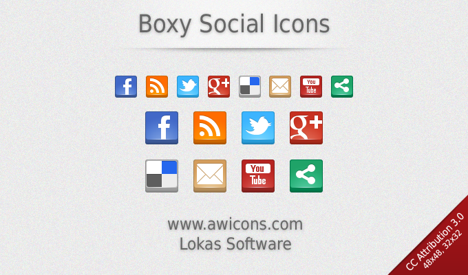 Boxy Social Icones