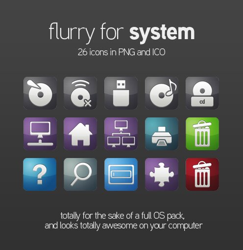 Flurry OS icones