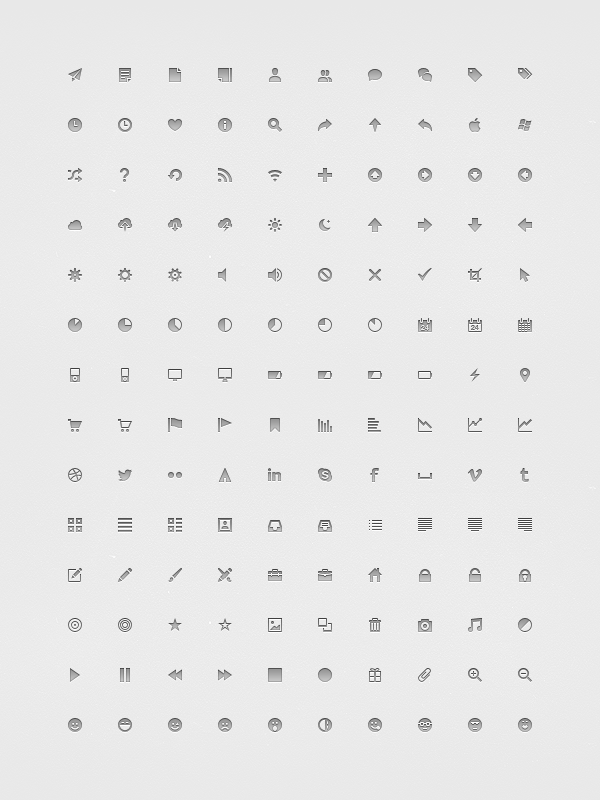 Pixel-Perfect 14px icones
