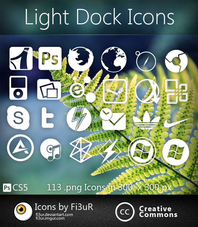 Light Dock Icones