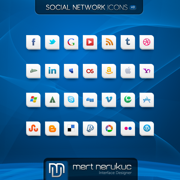 Social Networks Icones v2