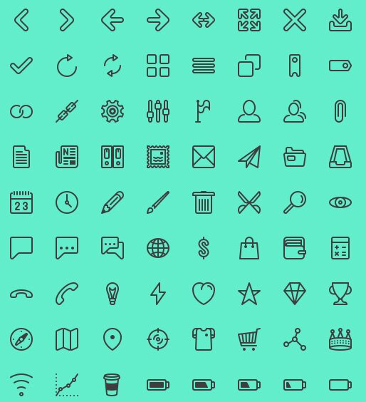 UI line icons