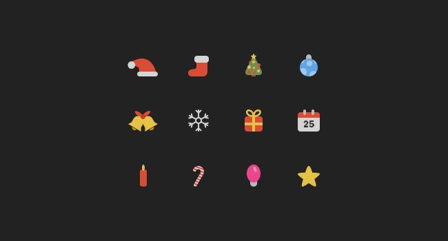 12 icônes de Noël