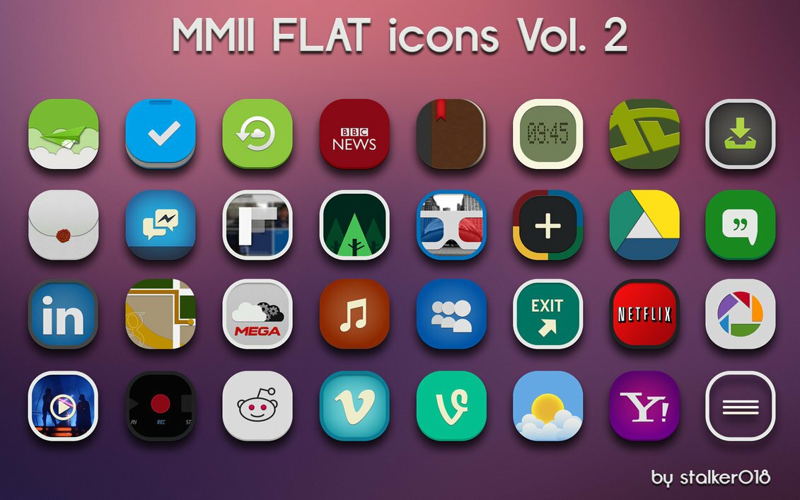 MMII FLAT icones