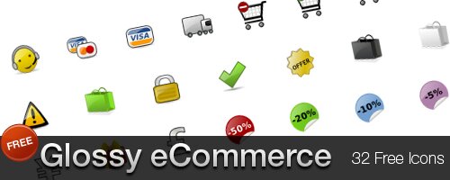 Glossy eCommerce Icons