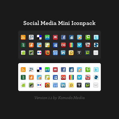 Social Media Mini Icon Pack