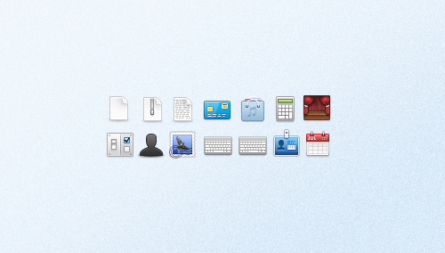 A set of small icons