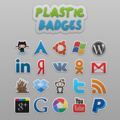 Plastic badges