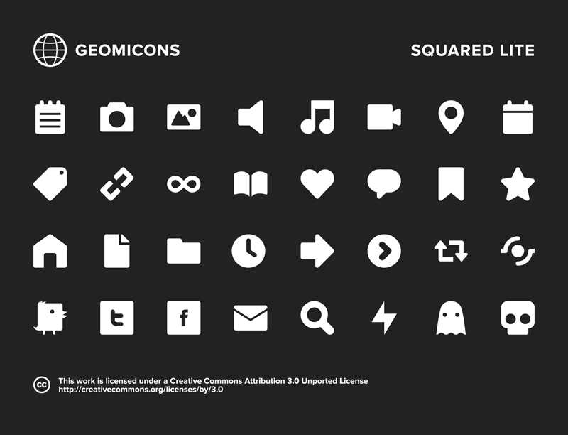 Geomicons Squared Lite