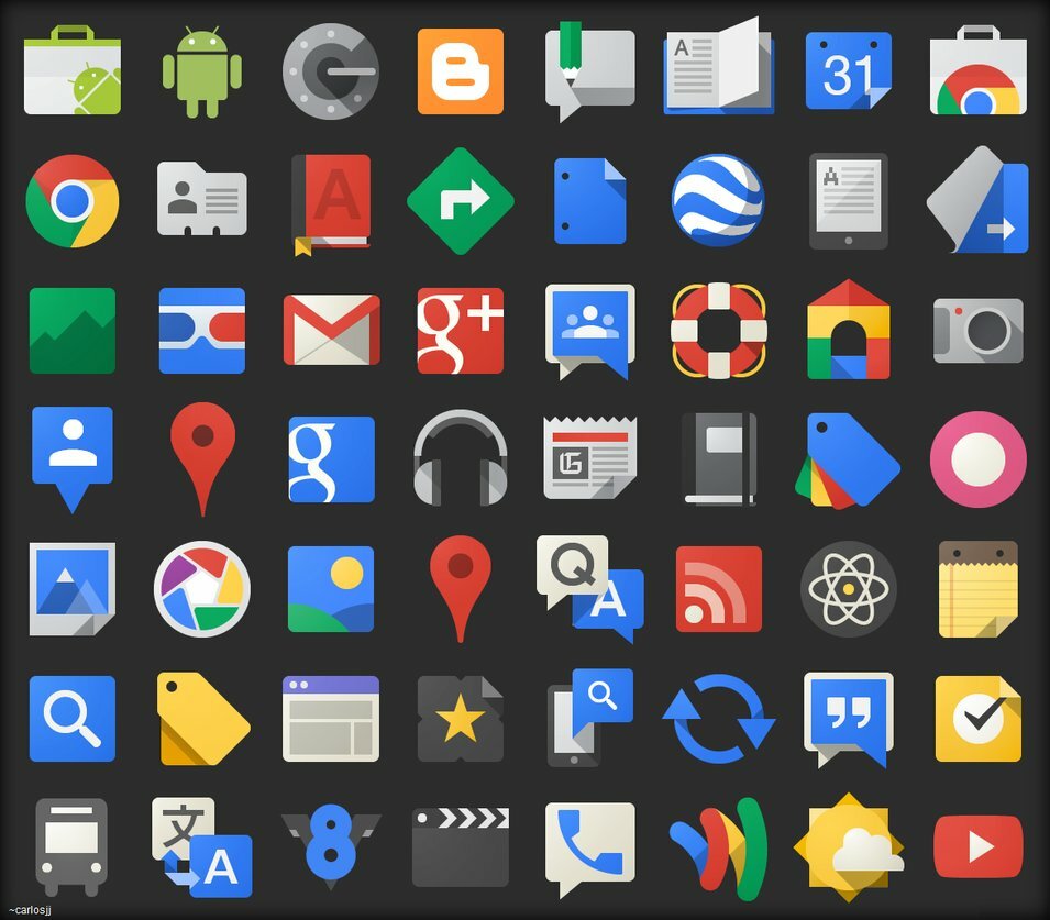 The Google icons