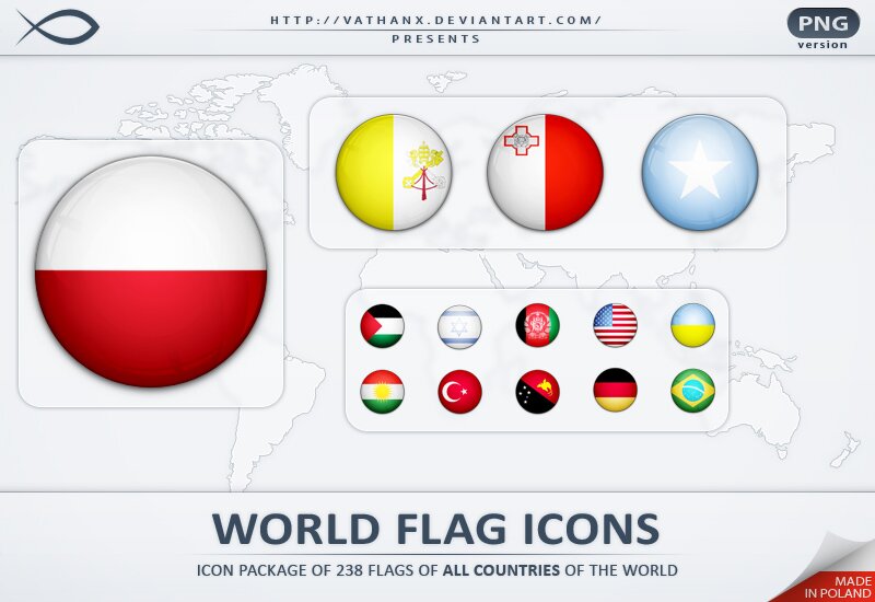 World flag icones