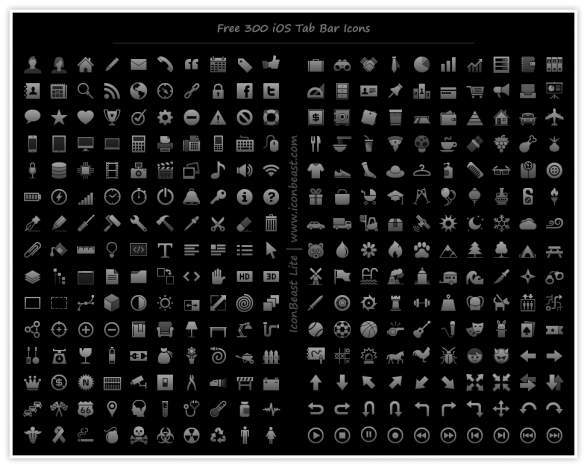 free iphone ipad icons symbols