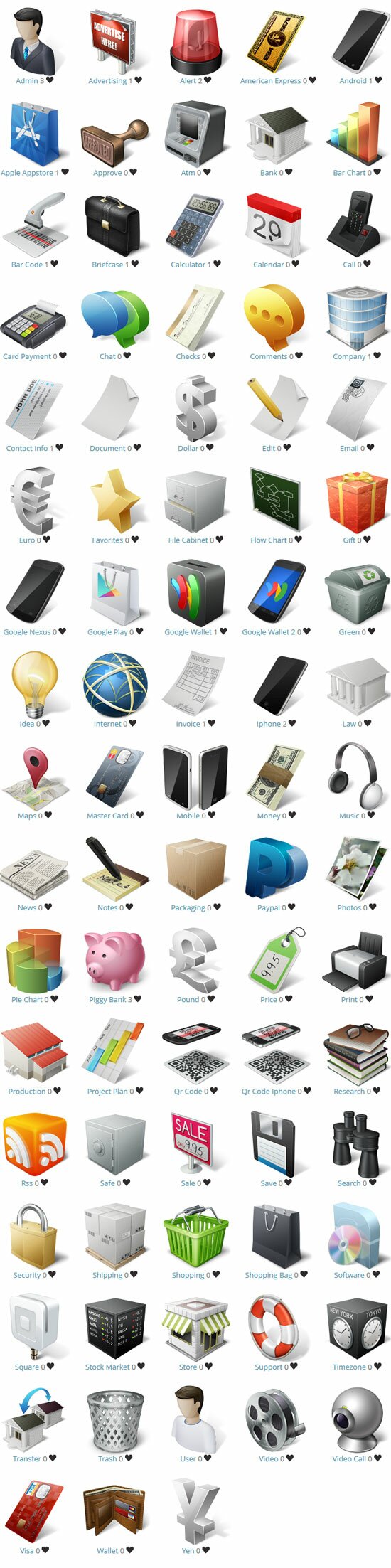 Ecommerce and business icons