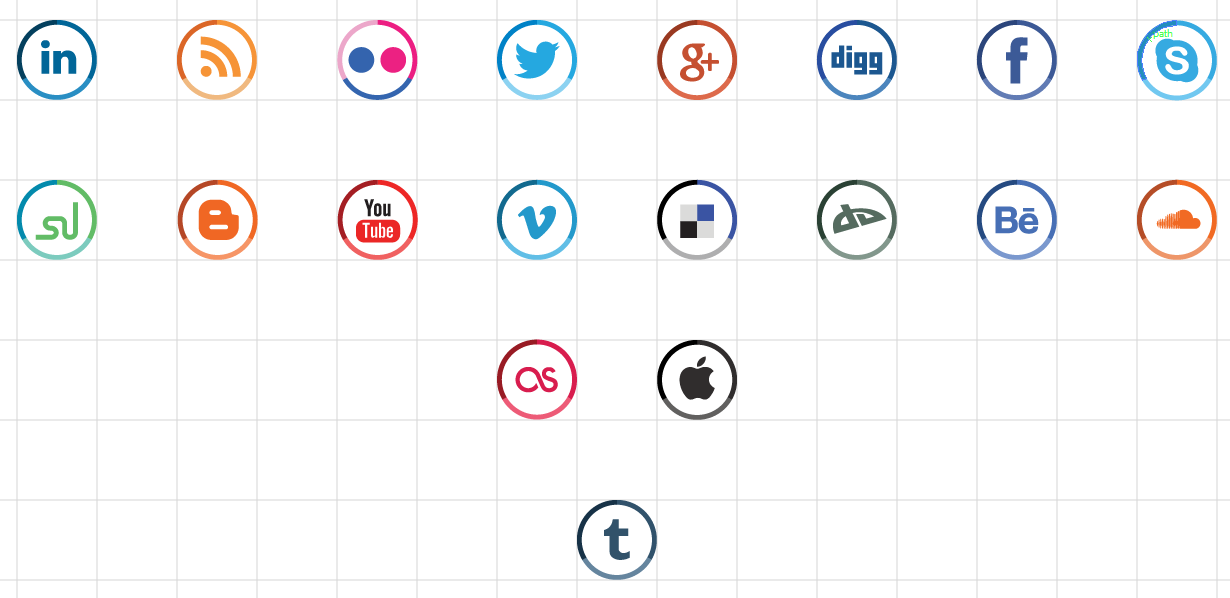 Monsu social media icones