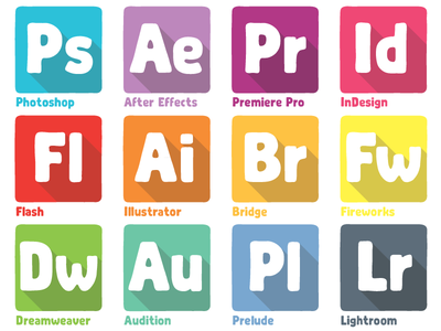 Adobe dock icones